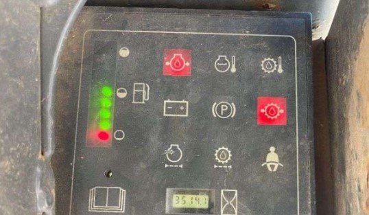 hydraulic oil case skid steer warning lights
