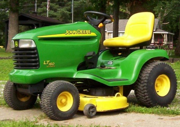 john deere lt160 bagger