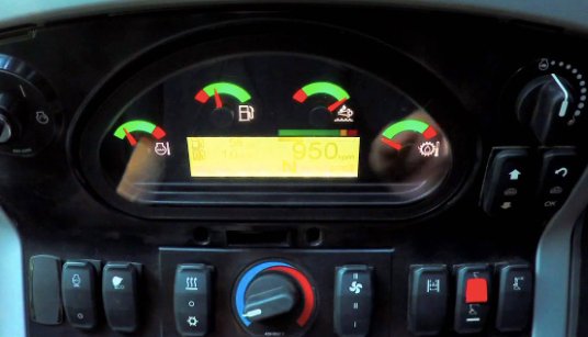 caterpillar dashboard warning lights