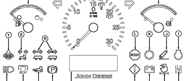 john deere tractor warning lights meaning