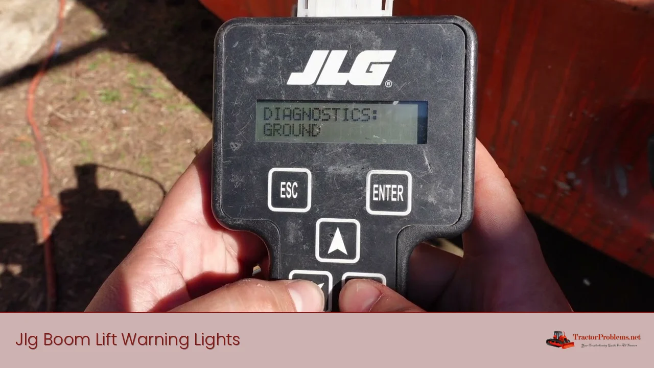 jlg boom lift warning lights