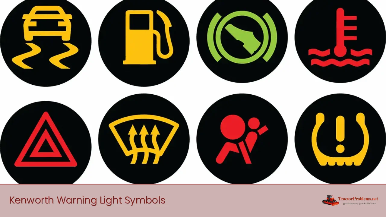 kenworth warning light symbols