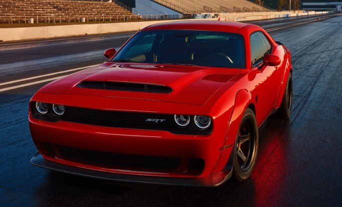 10 batmobile-esque cars: striking similar vehicles 5 dodge challenger srt demon